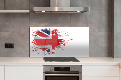 Glas panel Storbritanniens flagga