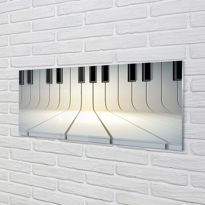 Glas panel Pianotangenter