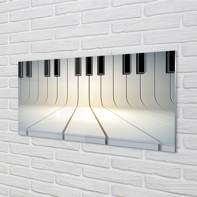 Glas panel Pianotangenter