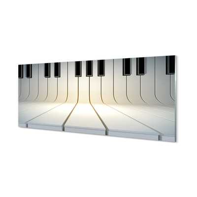 Glas panel Pianotangenter