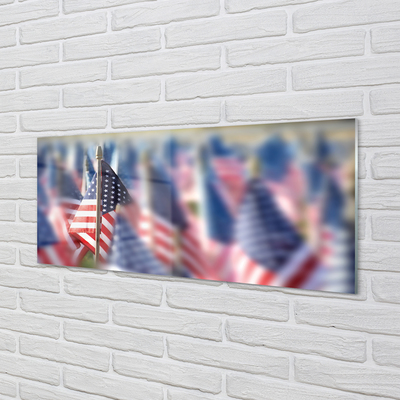 Glas panel USA flagga