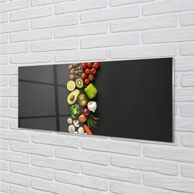 Glas panel Citron avokado morot