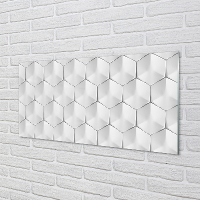 Glas panel 3d hexagoner