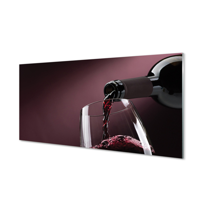 Glas panel Bourgogne vin bakgrund