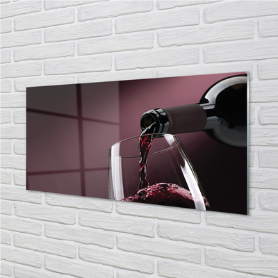 Glas panel Bourgogne vin bakgrund