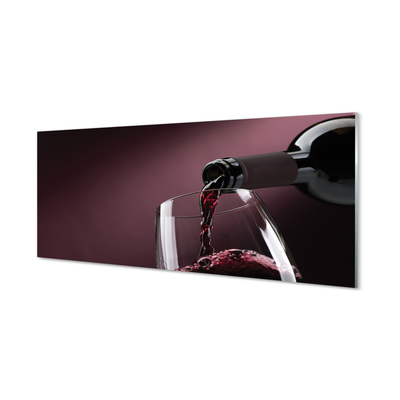 Glas panel Bourgogne vin bakgrund