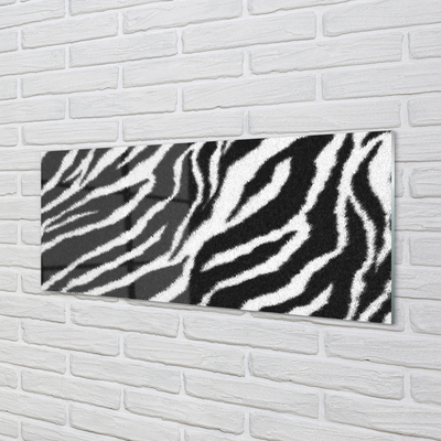 Glas panel Zebra päls