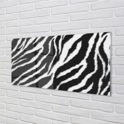 Glas panel Zebra päls