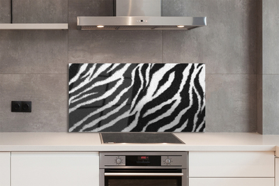 Glas panel Zebra päls