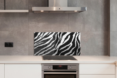 Glas panel Zebra päls