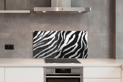 Glas panel Zebra päls