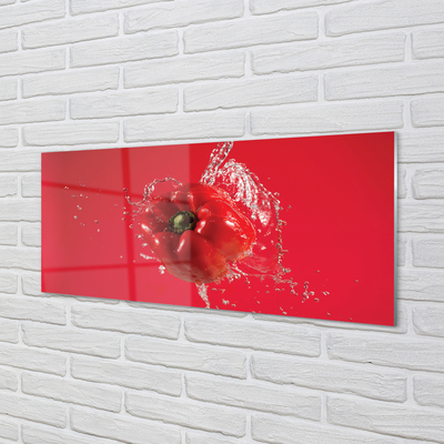 Glas panel Peppar vatten