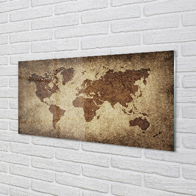 Glas panel Grå karta