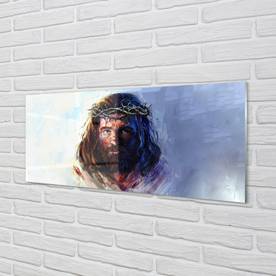 Glas panel Bild av Jesus