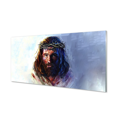 Glas panel Bild av Jesus