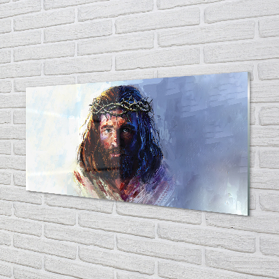 Glas panel Bild av Jesus