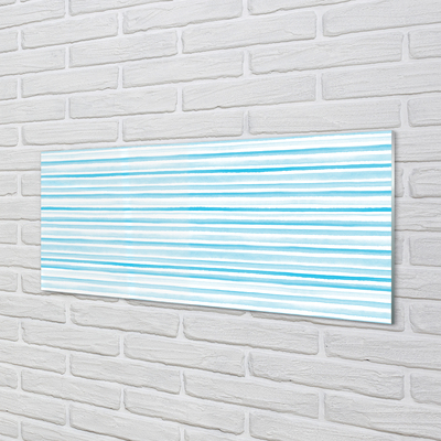 Glas panel Blå ränder
