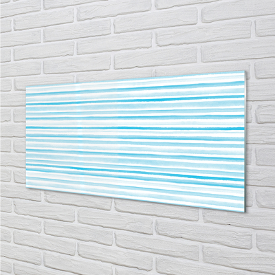 Glas panel Blå ränder