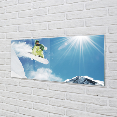 Glas panel Snowboard bergsman