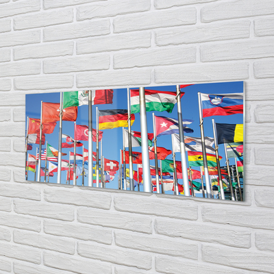 Glas panel Flagga