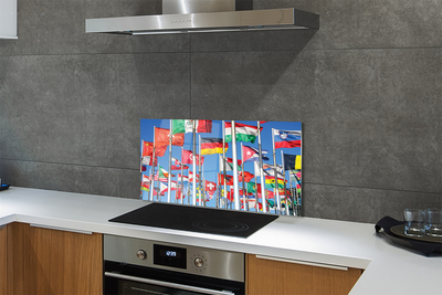 Glas panel Flagga