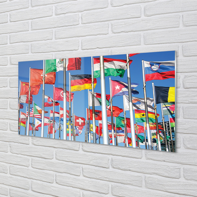 Glas panel Flagga