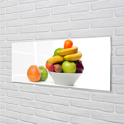 Glas panel Frukt i en skål