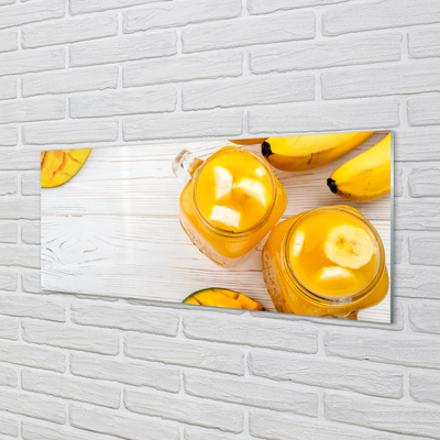 Glas panel Mango bananer smoothie