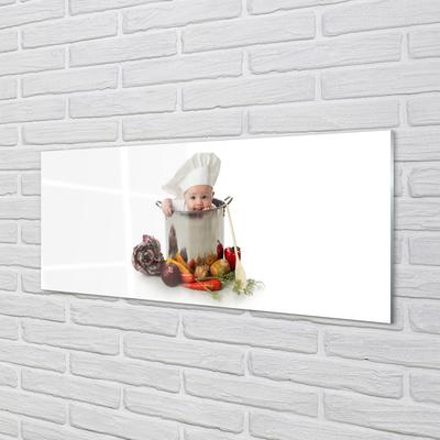 Glas panel Barn sked potten