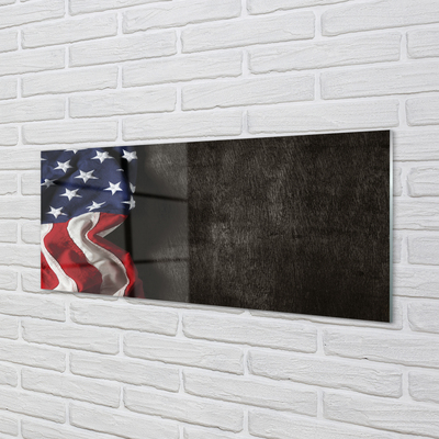 Glas panel USA flagga