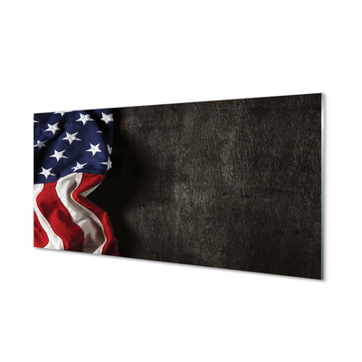 Glas panel USA flagga