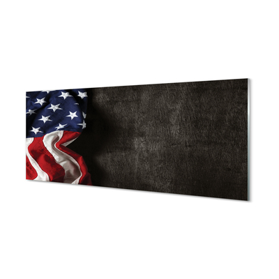 Glas panel USA flagga