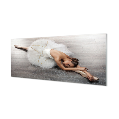 Glas panel Kvinna vit ballerina klänning