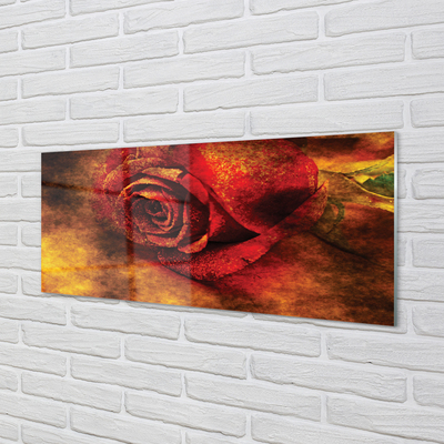 Glas panel Rose bild