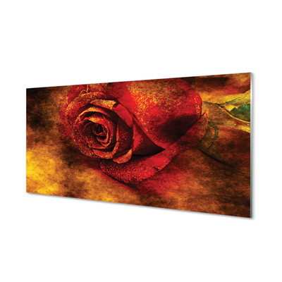 Glas panel Rose bild