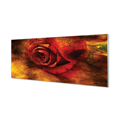 Glas panel Rose bild