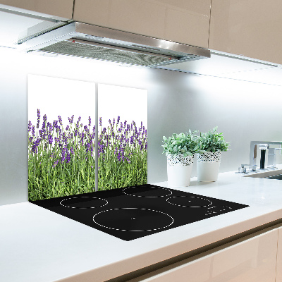 Skärbräda glas Lavendel blommor