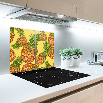 Skärbräda i härdat glas Ananas