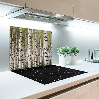 Skärbräda i härdat glas Björkskog