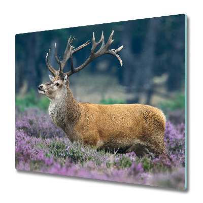 Glasskärbräda Rådjur bland lavendel