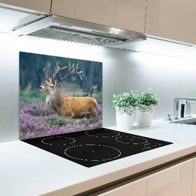 Glasskärbräda Rådjur bland lavendel