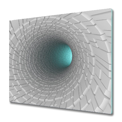 Skärbräda i glas 3D-tunnel