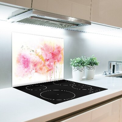 Skärbräda i härdat glas Blommor