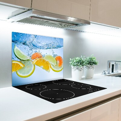 Glasskärbräda Citrusfrukter under vatten