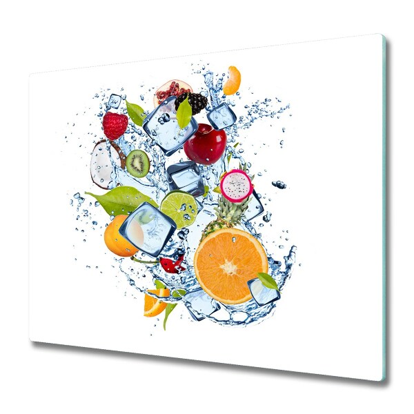 Glasskärbräda Frukt och is