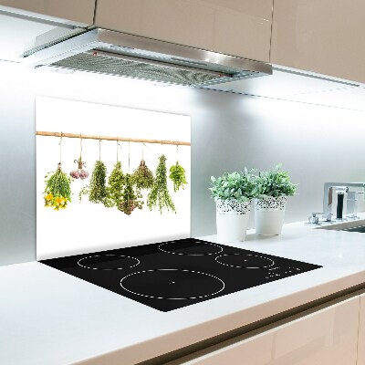 Glasskärbräda Örter på ett snöre