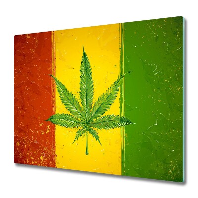 Glasskärbräda Rasta flagga