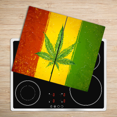 Glasskärbräda Rasta flagga