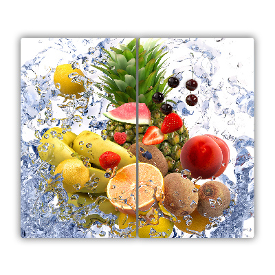 Glasskärbräda Frukt och vatten