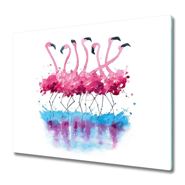 Glasskärbräda Flamingos